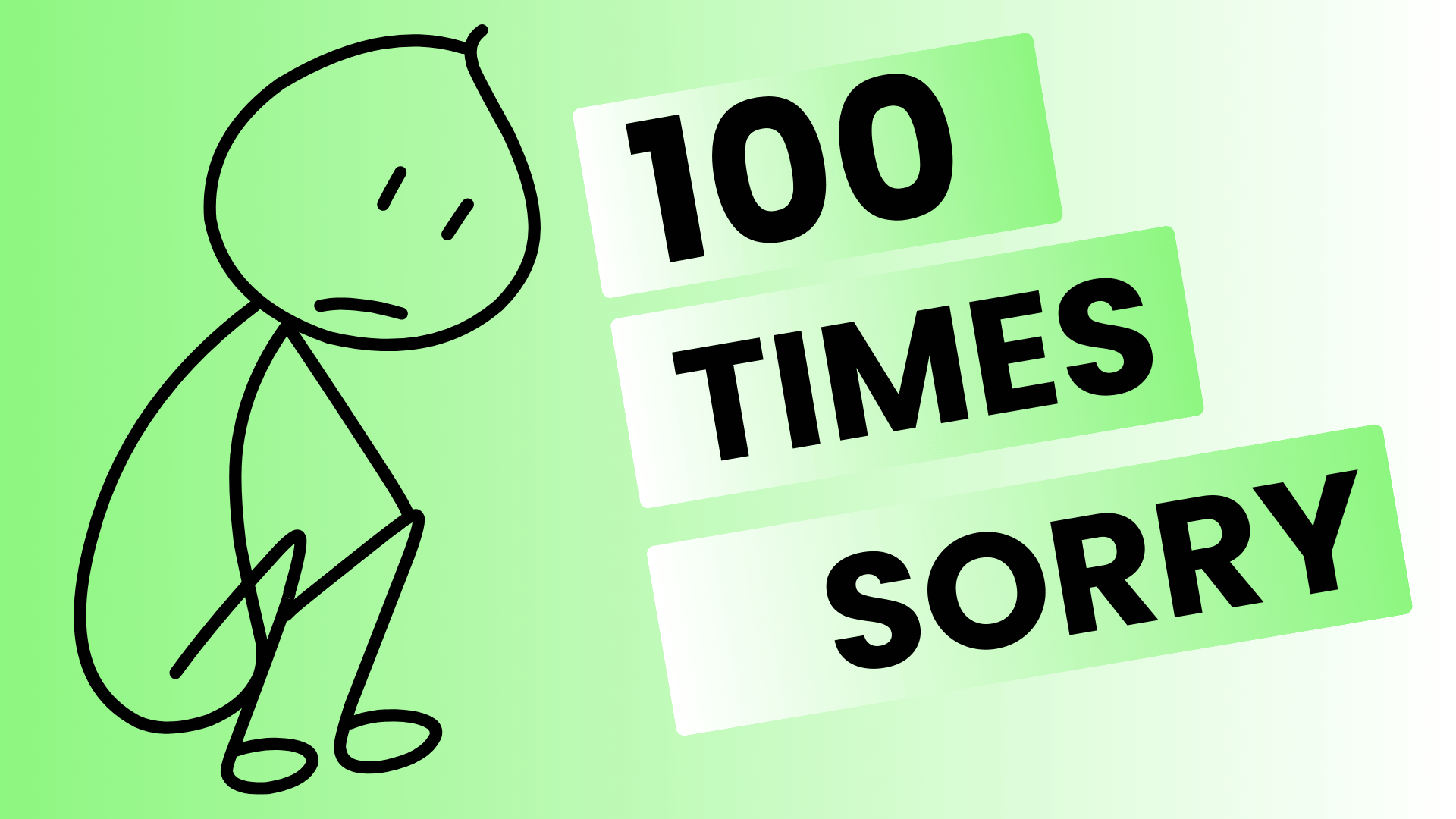 sorry text 100 times