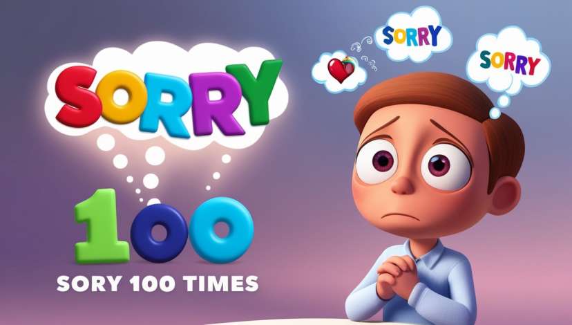 Saying Sorry 100 Times