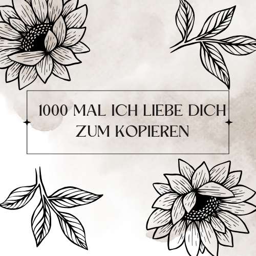 1000 Mal Ich Liebe Dich Zum Kopieren